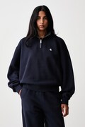 Carhartt WIP Casey High Neck Sweat bluza bawełniana damska granatowa I037148