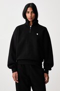 Carhartt WIP Casey High Neck Sweat bluza bawełniana damska czarna I037148