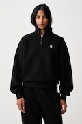 Carhartt WIP Casey High Neck Sweat bluza bawełniana damska czarna I037148