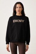 DKNY bluza damska z bawełną czarna DP6T1829