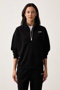 DKNY bluza damska z bawełną czarna DP6T1652