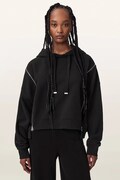 AllSaints bluza z kapturem damska bawełniana CIARA czarna W008JF