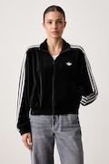 adidas Originals bluza rozpinana damska z bawełną czarna LG4297
