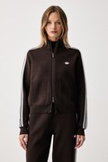 adidas Originals dukserica na zakopčavanje za žene Adilenium Season 6 Knit smeđa LH1938