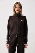 adidas Originals dukserica na zakopčavanje za žene Adilenium Season 6 Knit smeđa LH1938