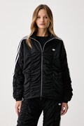 adidas Originals dukserica na zakopčavanje za žene Adilenium Season 6 Ruffled crna LH1932