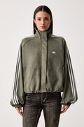adidas Originals bluza rozpinana damska z imitacji zamszu Adilenium Season 6 Faux Suede zielona LH1923