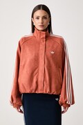 adidas Originals bluza rozpinana damska Adilenium Season 6 Faux Suede pomarańczowa LH1922