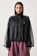 adidas Originals mikina na zips dámska Adilenium Season 6 Faux Suede čierna LH1919
