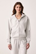 Tommy Hilfiger dukserica na zakopčavanje za žene od pamuka siva UW0UW06621