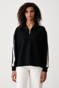 BOSS bluza damska z modalem Mirage_Sweatshirt HZ czarna 50571024