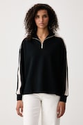 BOSS bluza damska z modalem Mirage_Sweatshirt HZ czarna 50571024