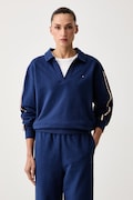 Tommy Hilfiger bluza lounge damska bawełniana niebieska UW0UW06629