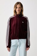 adidas Originals dukserica na zakopčavanje za žene Micro Pleat Injection bordo LG4300