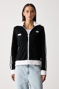 adidas Originals bluza rozpinana damska z bawełną Adiluna Season 2 x Jennie czarna LD8924