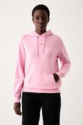 Tommy Jeans bluza z kapturem damska bawełniana różowa DW0DW23537
