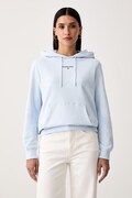 Tommy Jeans bluza z kapturem damska bawełniana niebieska DW0DW23537