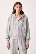 Tommy Hilfiger bluza z kapturem damska z bawełną szara WW0WW51596