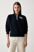 Tommy Hilfiger mikina s bavlnou námořnická modř WW0WW51878
