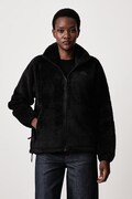 The North Face Osito суичър с цип от полар дамски черен NF0A8H7SJK31