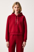 Armani Exchange felpa con cappuccio da donna granata XW002421 AF25516