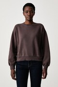 Levi's bluza damska z bawełną VINTAGE BOXY brązowa 005I9