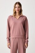 United Colors of Benetton bluza damska z modalem różowa 3QAFD301G