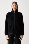 Skechers bluza polarowa damska SKECH-SHERPA JACKET czarna JA218