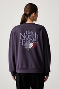The North Face μπλούζα oversize γυναικεία με βαμβάκι Retro μωβ NF0A8JAUG5O1