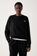 The North Face oversize pulover ženski z bombažem Essential črn NF0A8HBYJK31