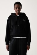 The North Face μπλούζα με κουκούλα γυναικεία με βαμβάκι Essential μαύρη NF0A8HBXJK31