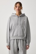 The North Face mikina s kapucňou dámska s bavlnou Essential sivá NF0A8HBXCQO1