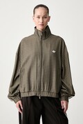 adidas Originals hanorac pentru femei Checks verde LE8306