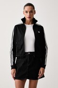 adidas Originals кофта на застібці жіноча Pleated Firebird чорна LG4308