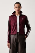adidas Originals кофта на застібці жіноча Pleated Firebird бордо LG4306