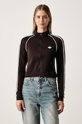 adidas Originals cipzáras melegítőfelső női Essentials Seamless barna KX8418