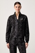 EA7 Emporio Armani bluza rozpinana damska bawełniana z elastanem szara AF26043.7W001415