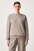 EA7 Emporio Armani bluza damska z bawełną beżowa AF12473.7W001366