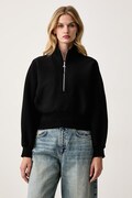 Patrizia Pepe bluza damska z bawełną czarna 8M0120 J0044