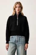 Patrizia Pepe bluza damska z bawełną czarna 8M0120 J0044