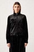 Puma bluza rozpinana damska welurowa Essentials Elevated czarna 694021