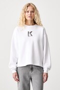 Karl Lagerfeld Jeans кофта жіноча бавовняна біла B3W20044