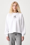 Karl Lagerfeld Jeans кофта жіноча бавовняна біла B3W20044