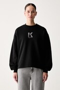 Karl Lagerfeld Jeans кофта жіноча бавовняна чорна B3W20044