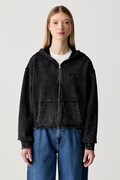 Karl Lagerfeld Jeans bluza oversize damska bawełniana czarna B3W20020