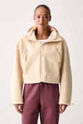 adidas by Stella McCartney dukserica sa flisom za žene bež KG5776