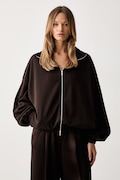 adidas Originals μπλούζα με κουμπιά Γυναικεία καφέ KY9248
