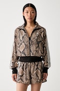 adidas Originals bluza rozpinana damska Satin Snake brązowa KX1885