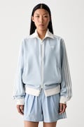 adidas Originals кофта на застібці жіноча блакитна KX1867
