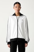 adidas Originals mikina na zips dámska s bavlnou Beckenbauer biela KV9565